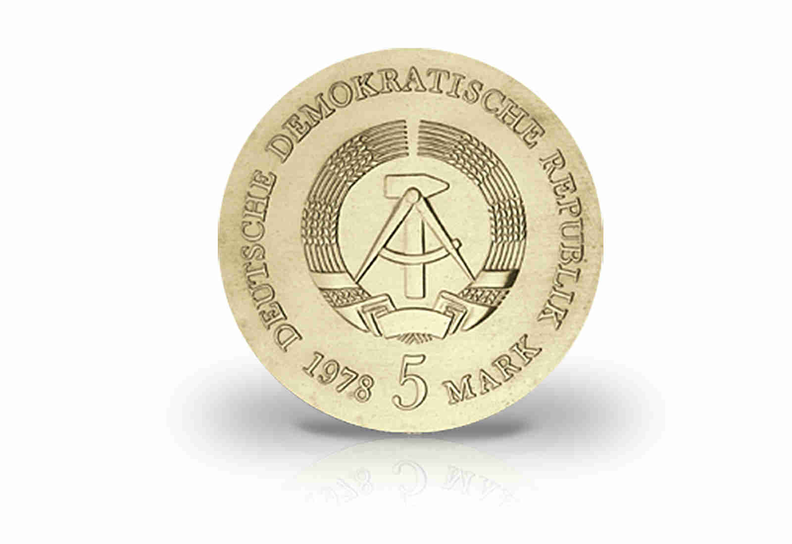 5 Mark Gedenkmünze 1978 DDR Friedrich Gottlieb Klopstock Jaeger-Nr. 1566