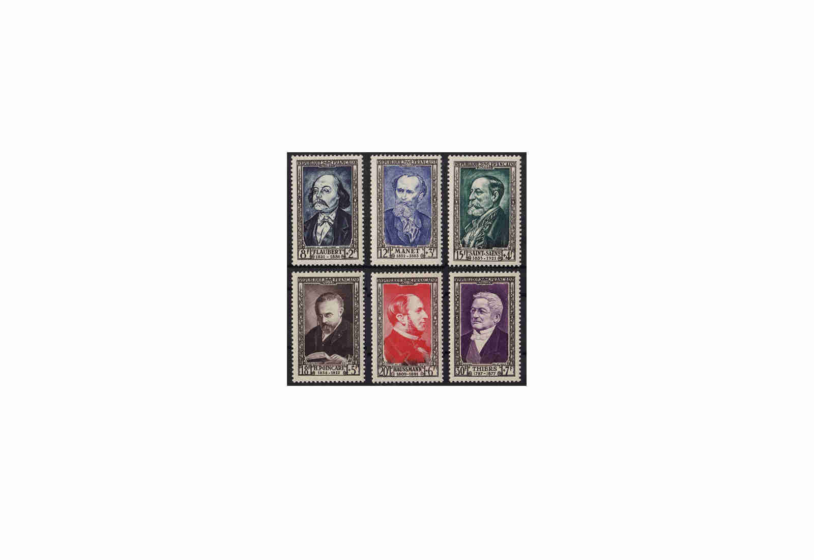 Frankreich Republik 1870 bis heute Michel Nr. 948 bis 953 gestempelt