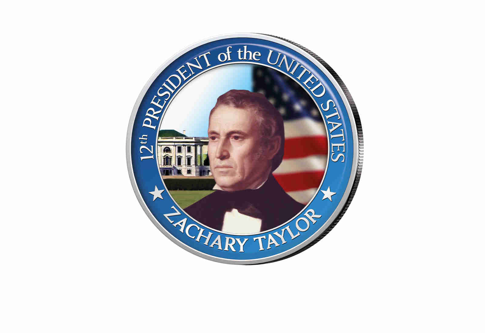 ½ Kennedy-Dollar USA mit Farbapplikation Zachary Taylor Serie: Presidents of the US