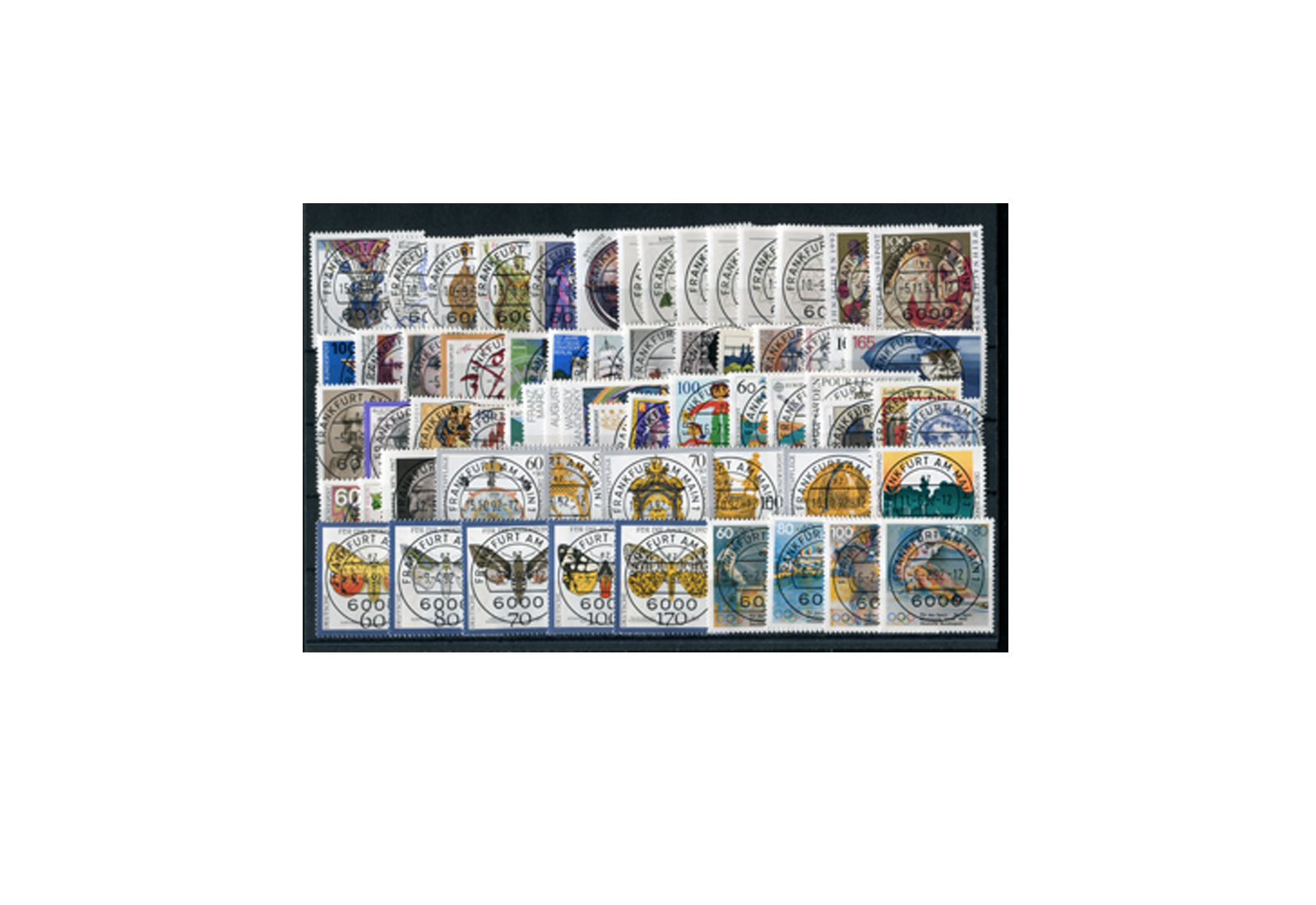 Briefmarken BRD Jahrgangssatz 1992 Michel-Nr. 1582-1644 gestempelt