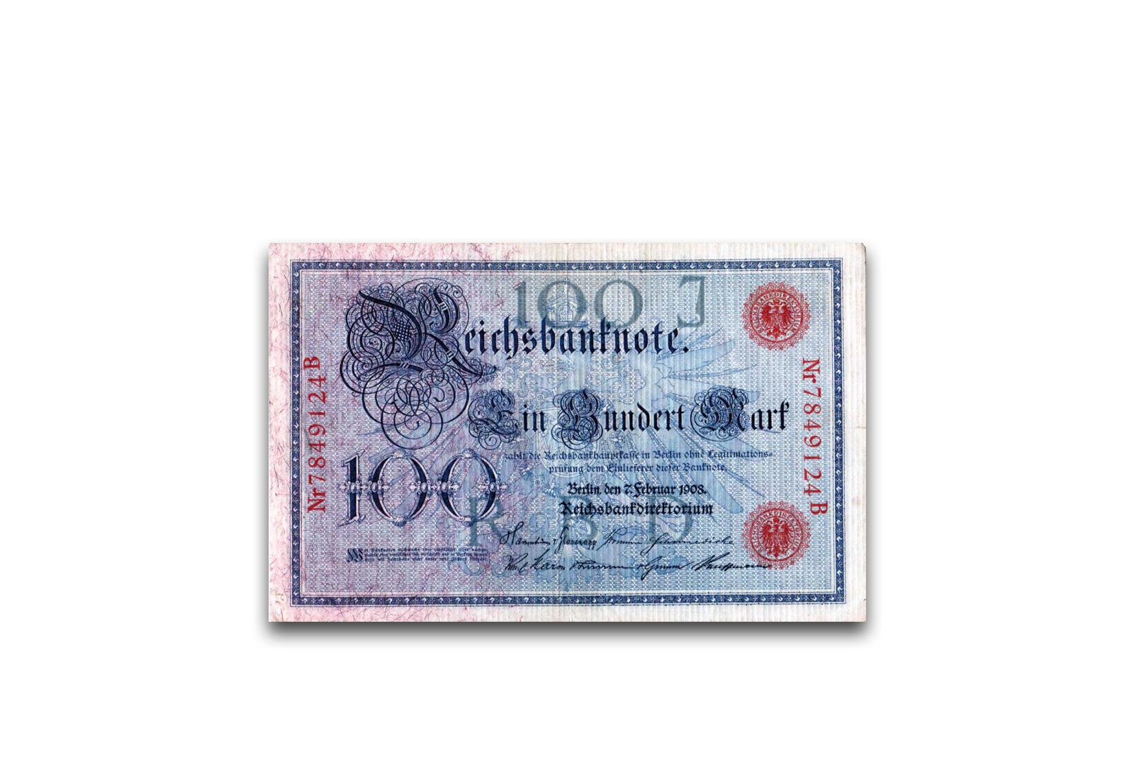 Kaiserreich 100 Mark Blauer Hunderter 1905-1915