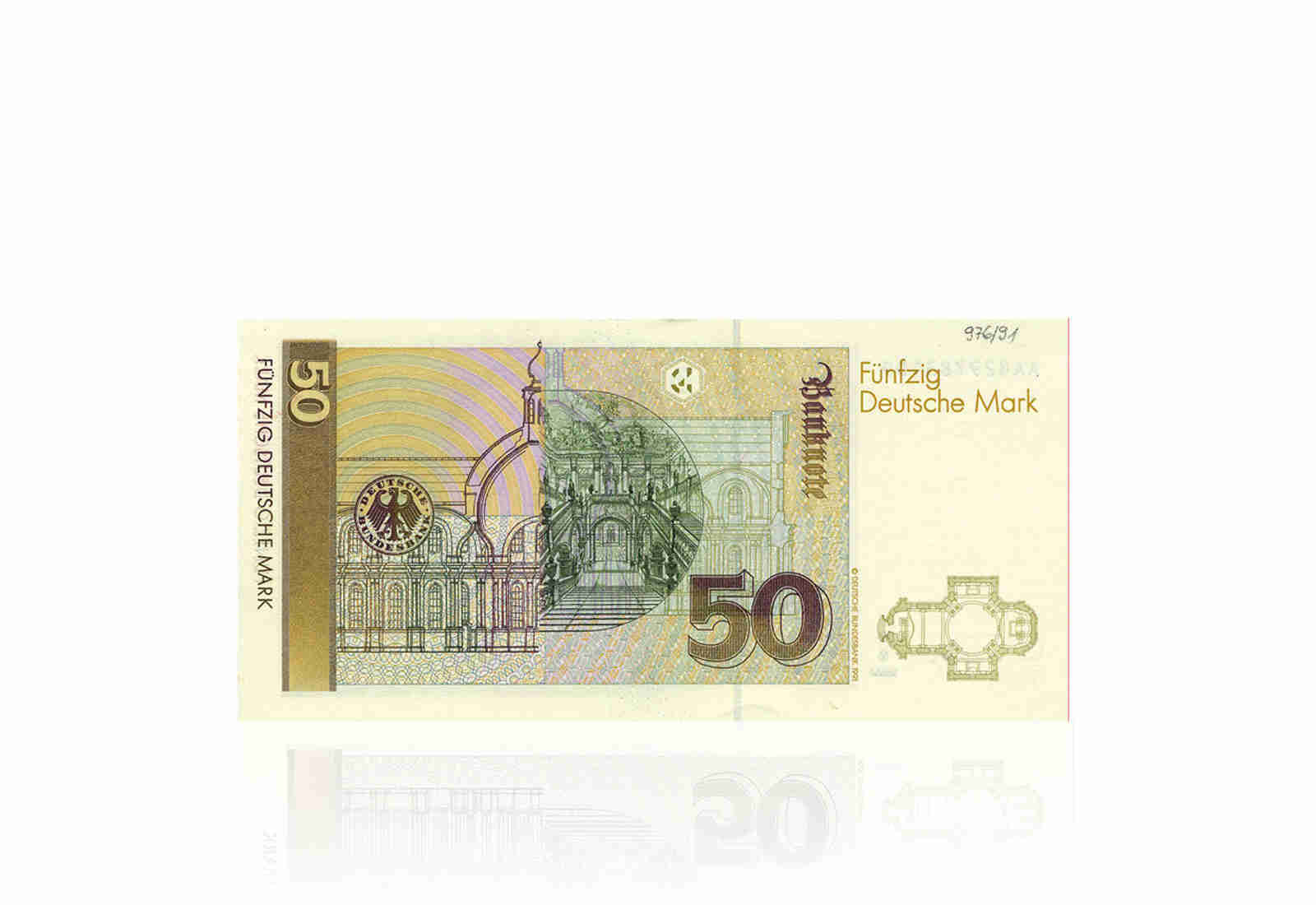 BRD 50 DM Banknote 1996 Baltasar Neumann 