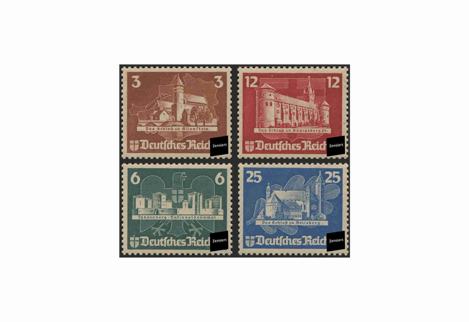 Deutsches Reich Michel Nr 576/9 (*)