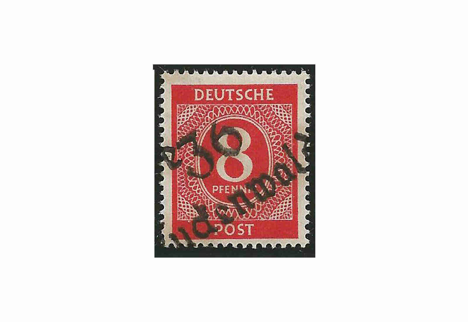 SBZ Bezirkshandstempel 1948 Michel Nr. I d gestempelt geprüft