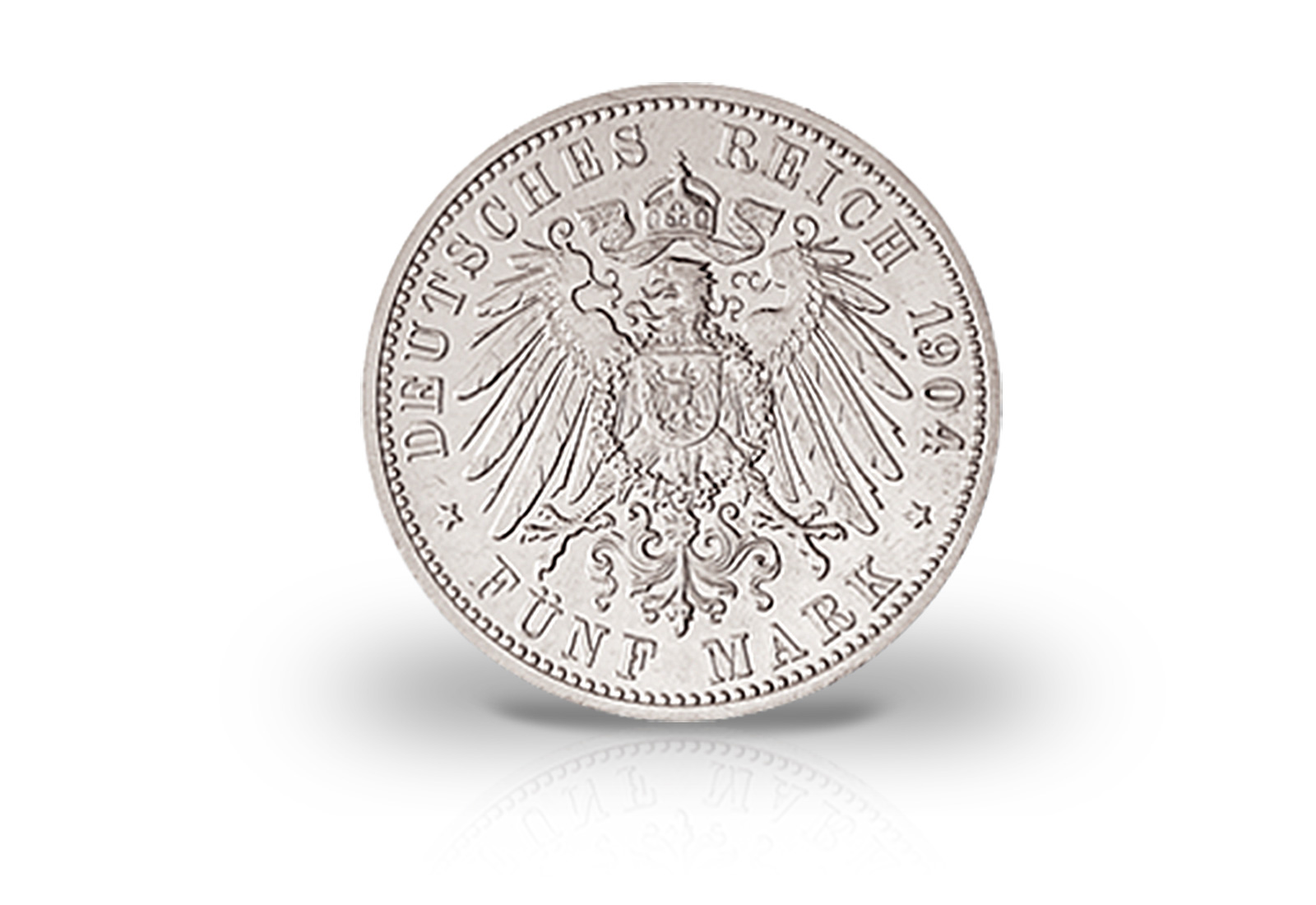 5 Mark 1904 Deutsches Kaiserreich Mecklenburg-Schwerin Hochzeit mit Alexandra Jaeger-Nr. 87