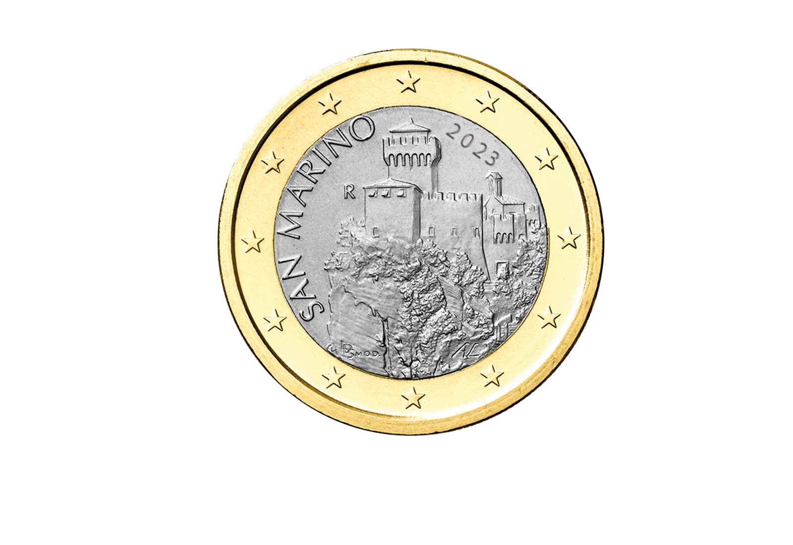 1 Euro 2023 San Marino Kursmünze PP