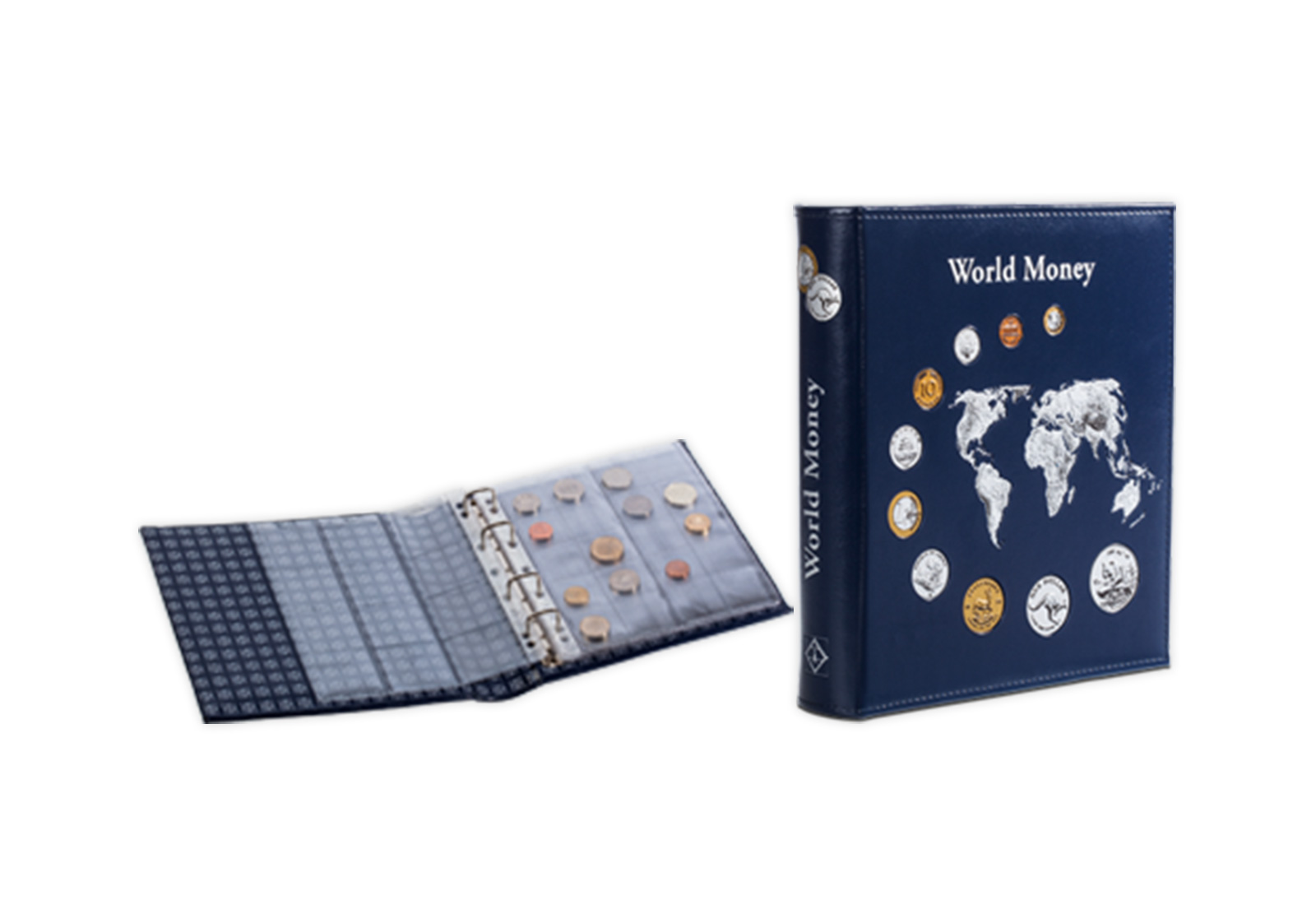 Ringbinder OPTIMA mit Prägung "World Money"