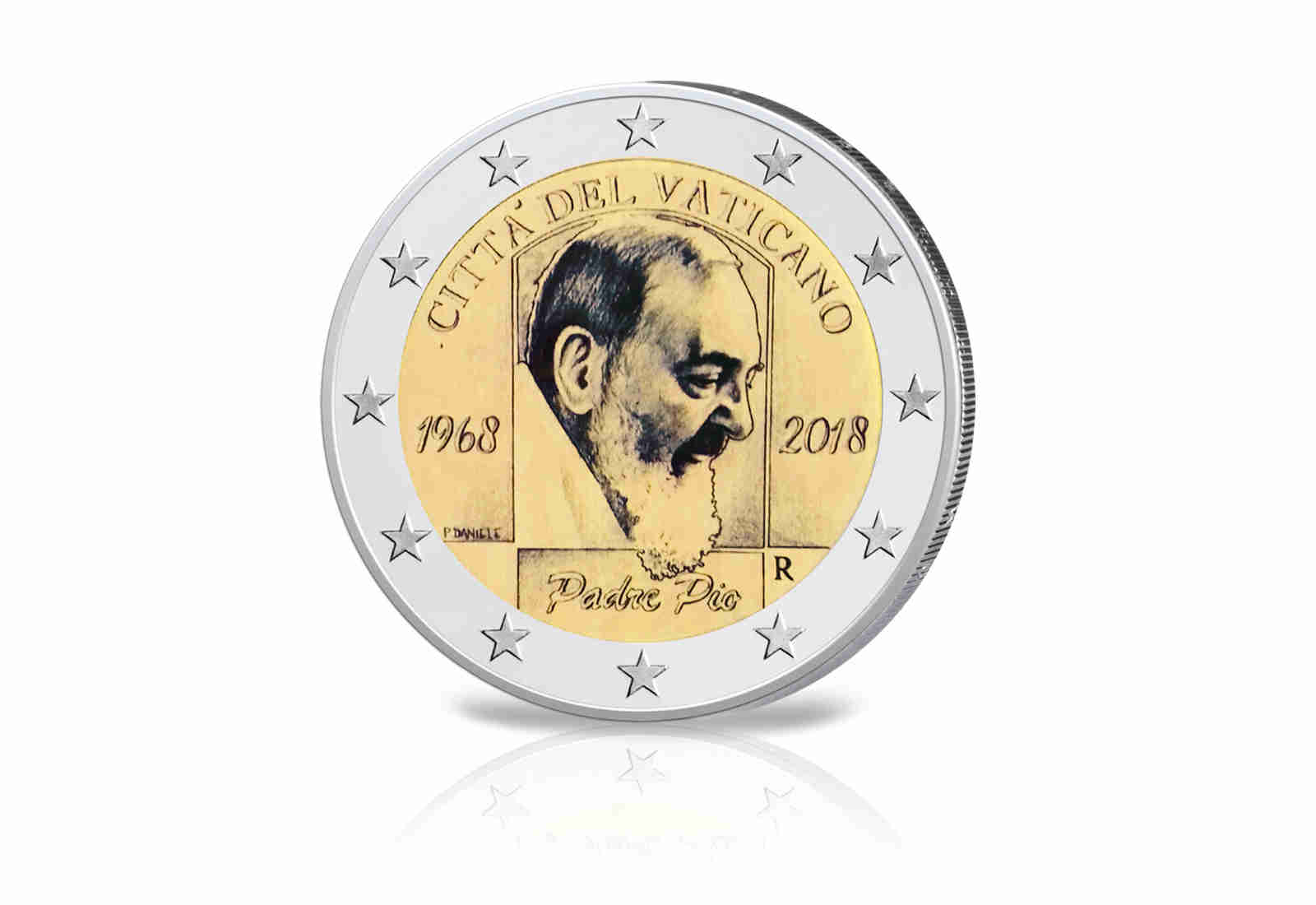 2 Euro 2018 Vatikan 50. Todesjahr von Padre Pio im Blister st