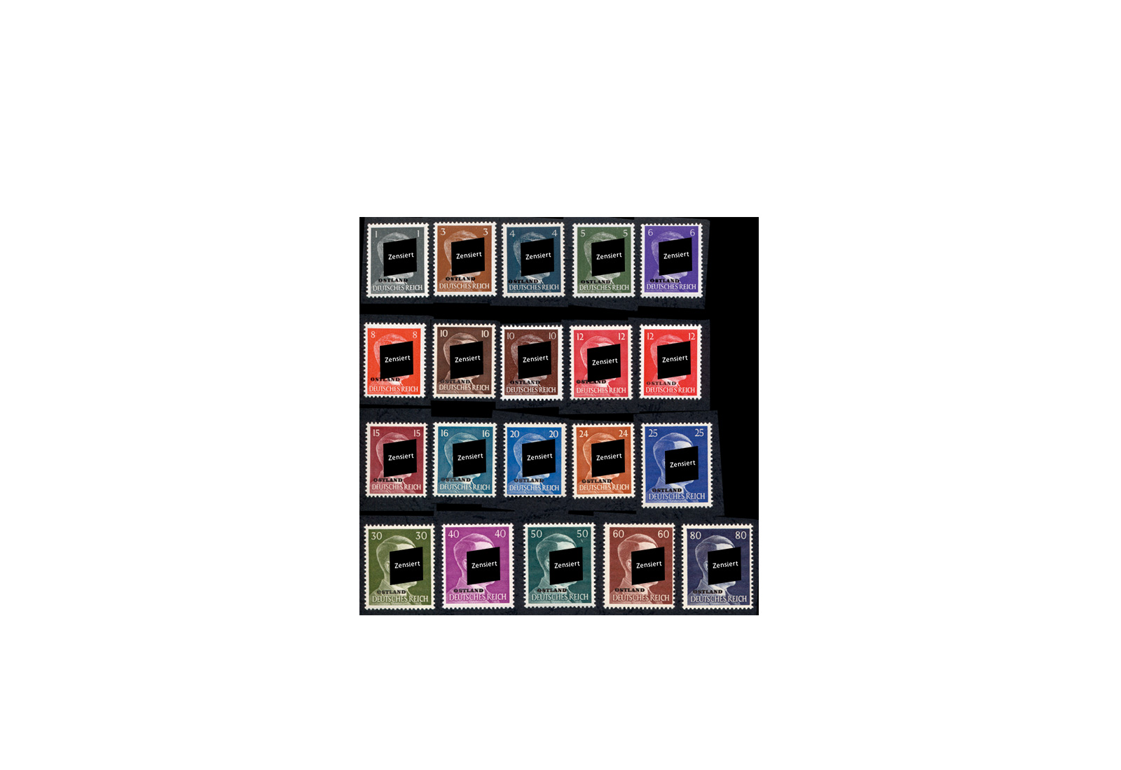 Ostland Michel-Nr. 1/20 postfrisch Deutsche Besetzung