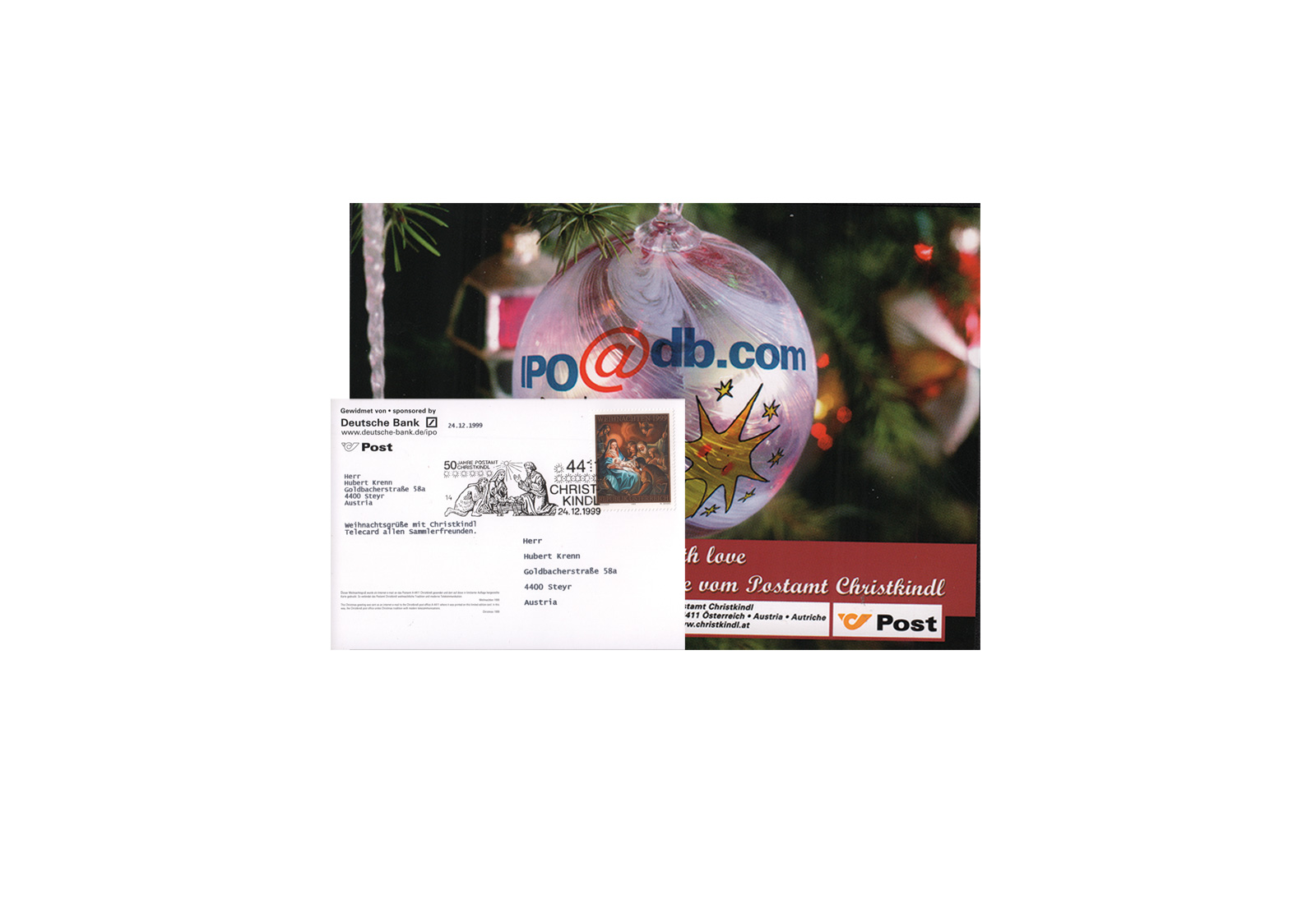 Österreich Internet-X-Mas-Card 1999/2000 (Motiv B)