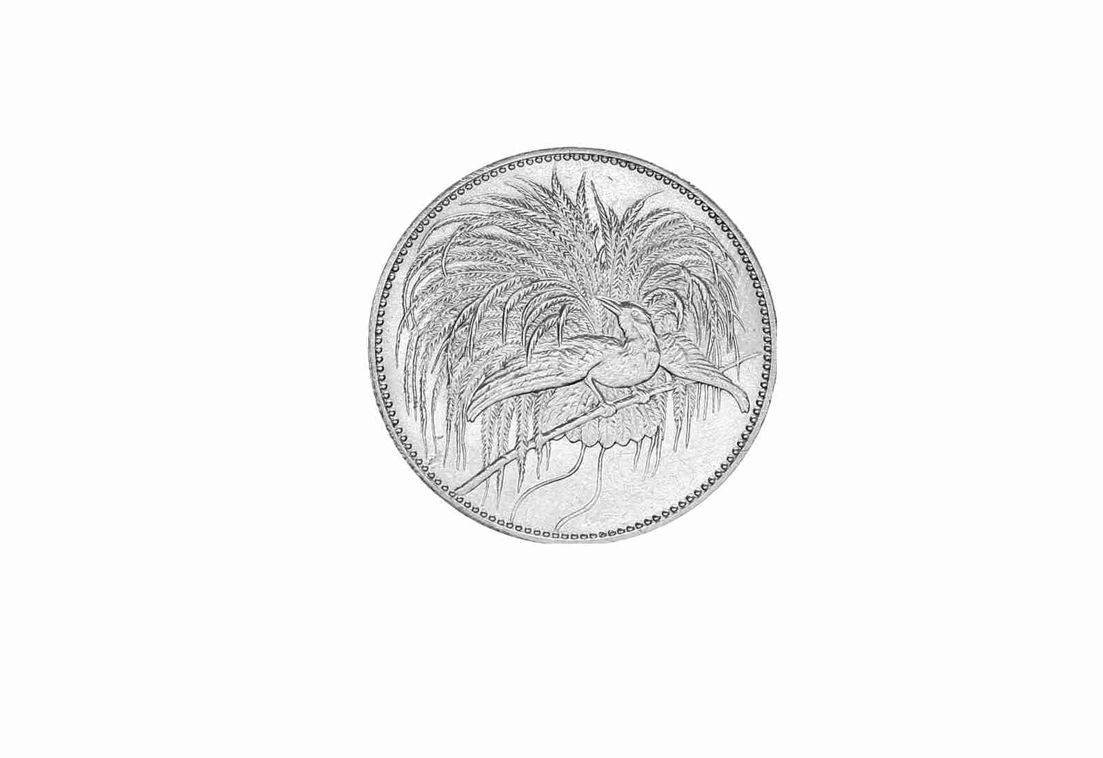 2 Neuguinea Mark 1894 Deutsch-Neuguinea Paradiesvogel Jaeger-Nr. N706