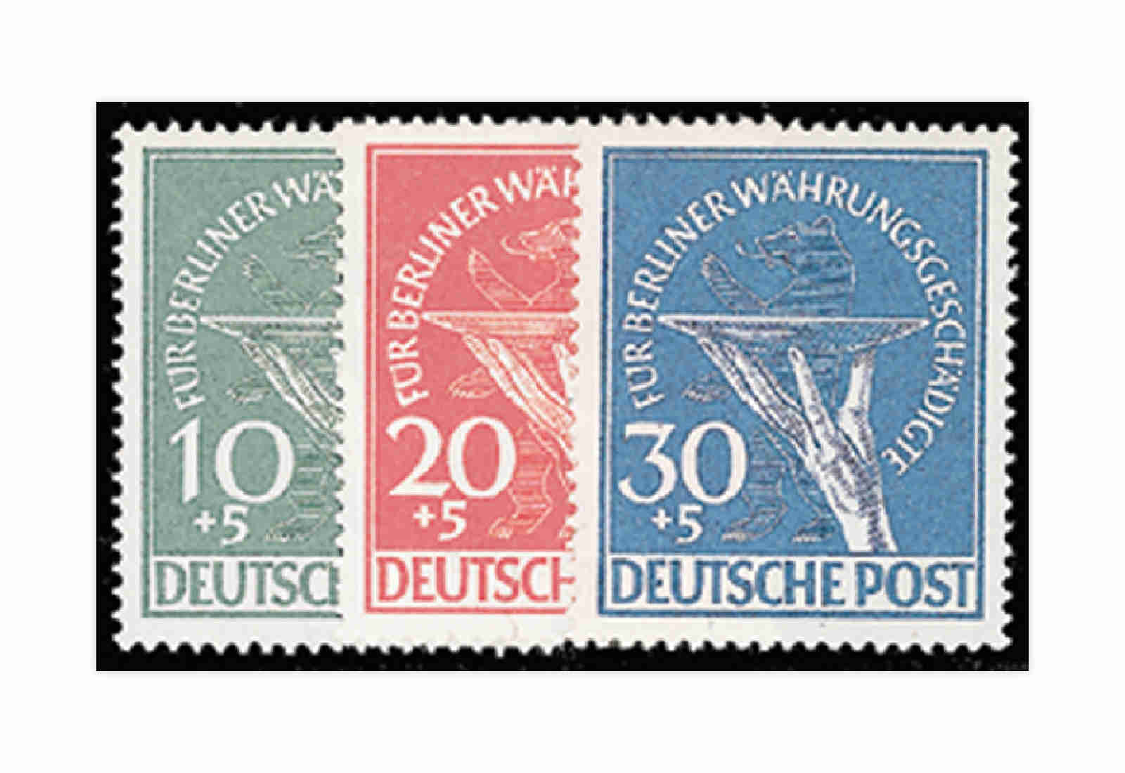 Berlin Frühausgaben Mi.Nr. 68/70 postfrisch