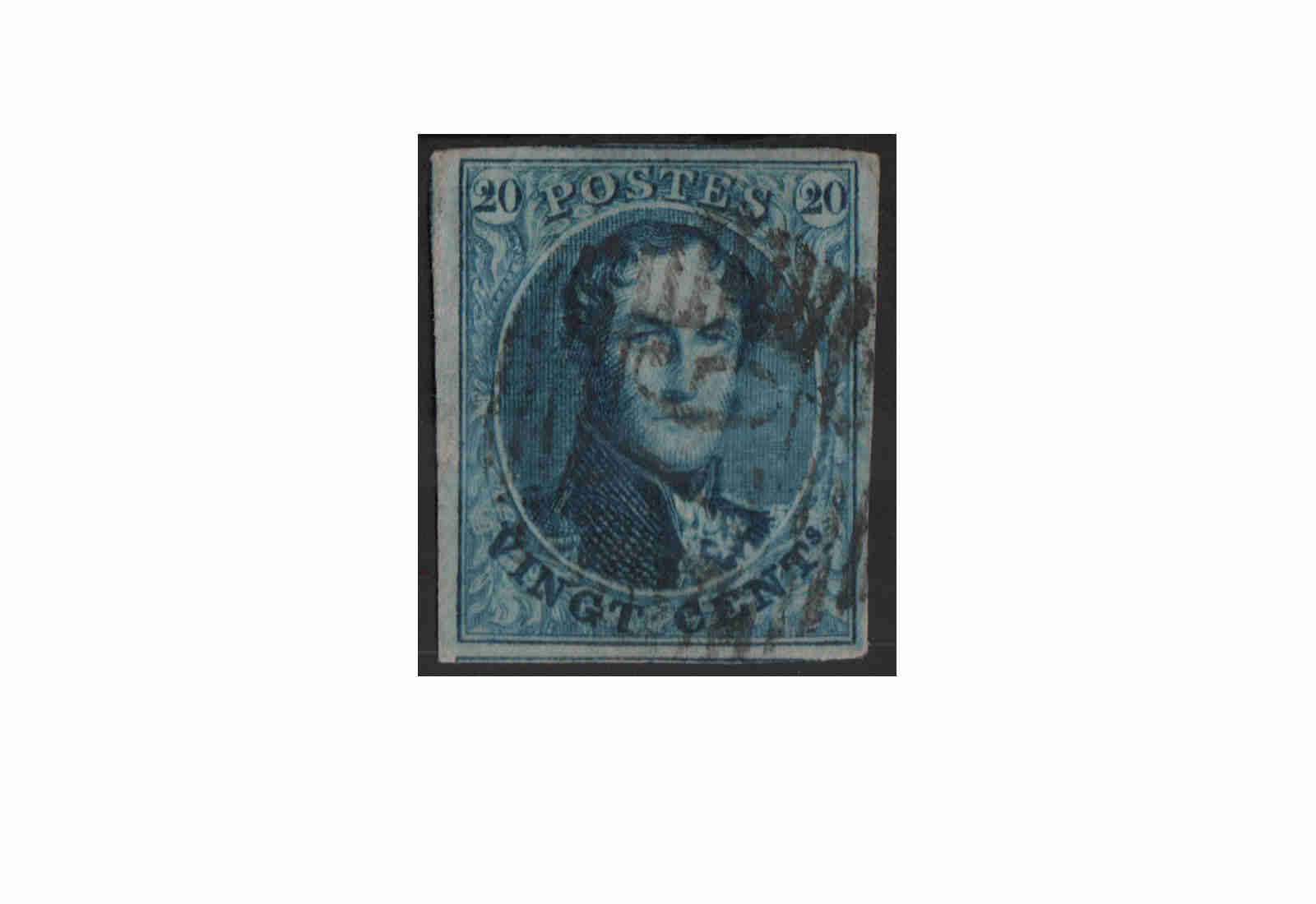 Belgien Leopold I. 1858/1861 Michel-Nr. 8 I gestempelt