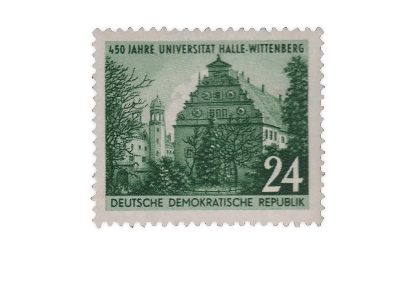 Briefmarke DDR 450 Jahre Universität Halle-Wittenberg 1952 Michel-Nr. 318 gestempelt