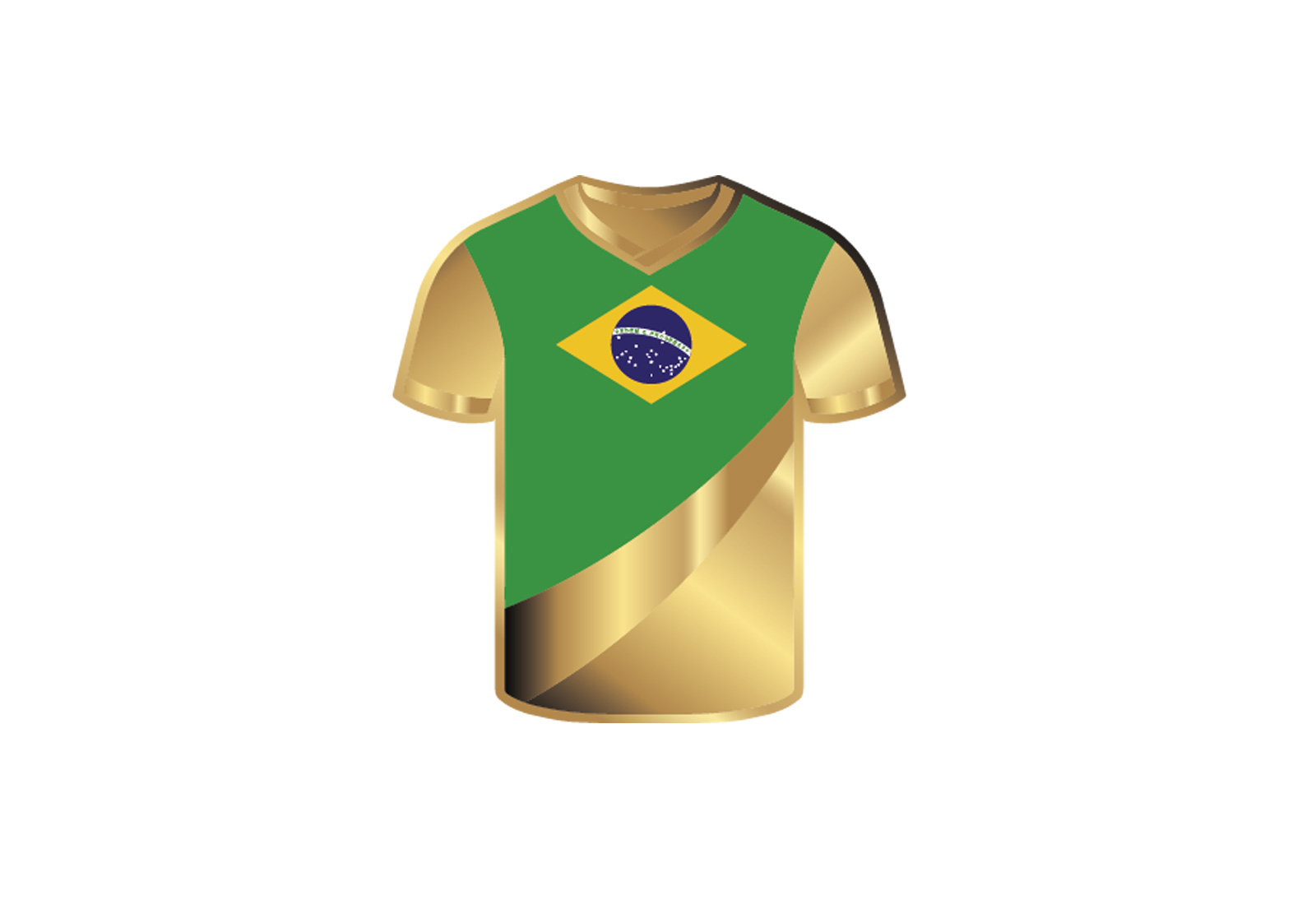 Goldmünze Trikot Brasilien 999/1000 Gold Geschenk Sport