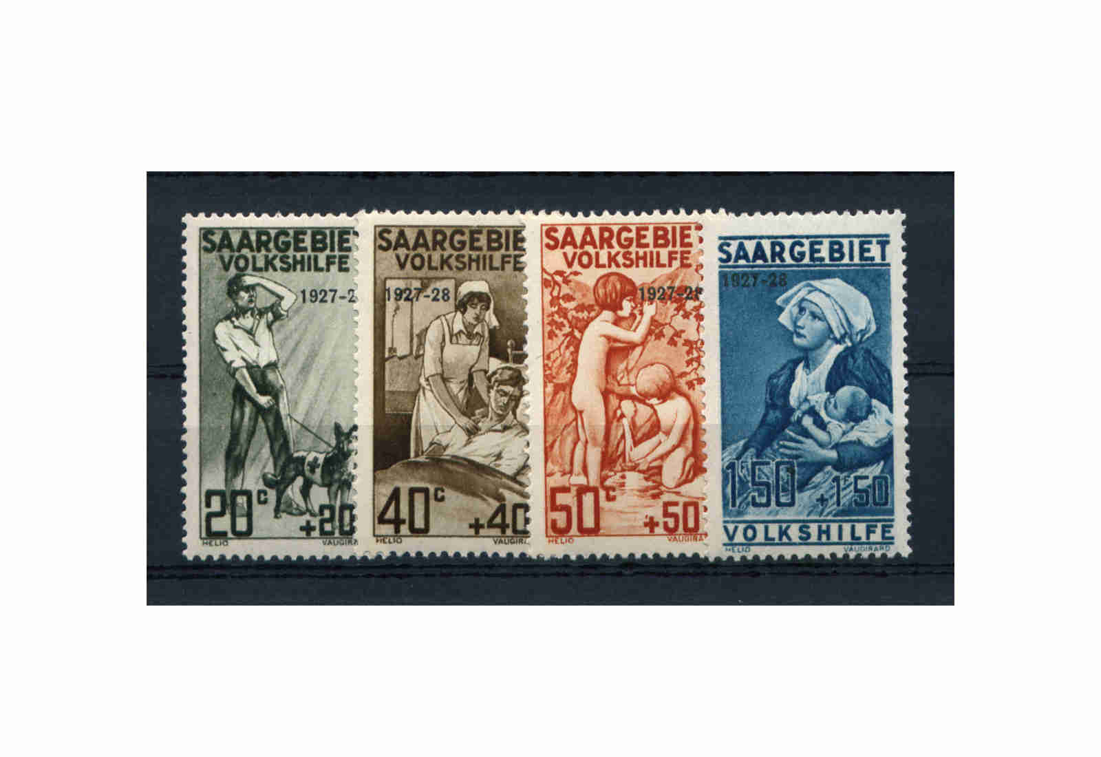 Briefmarken Saar 122/125 gest.