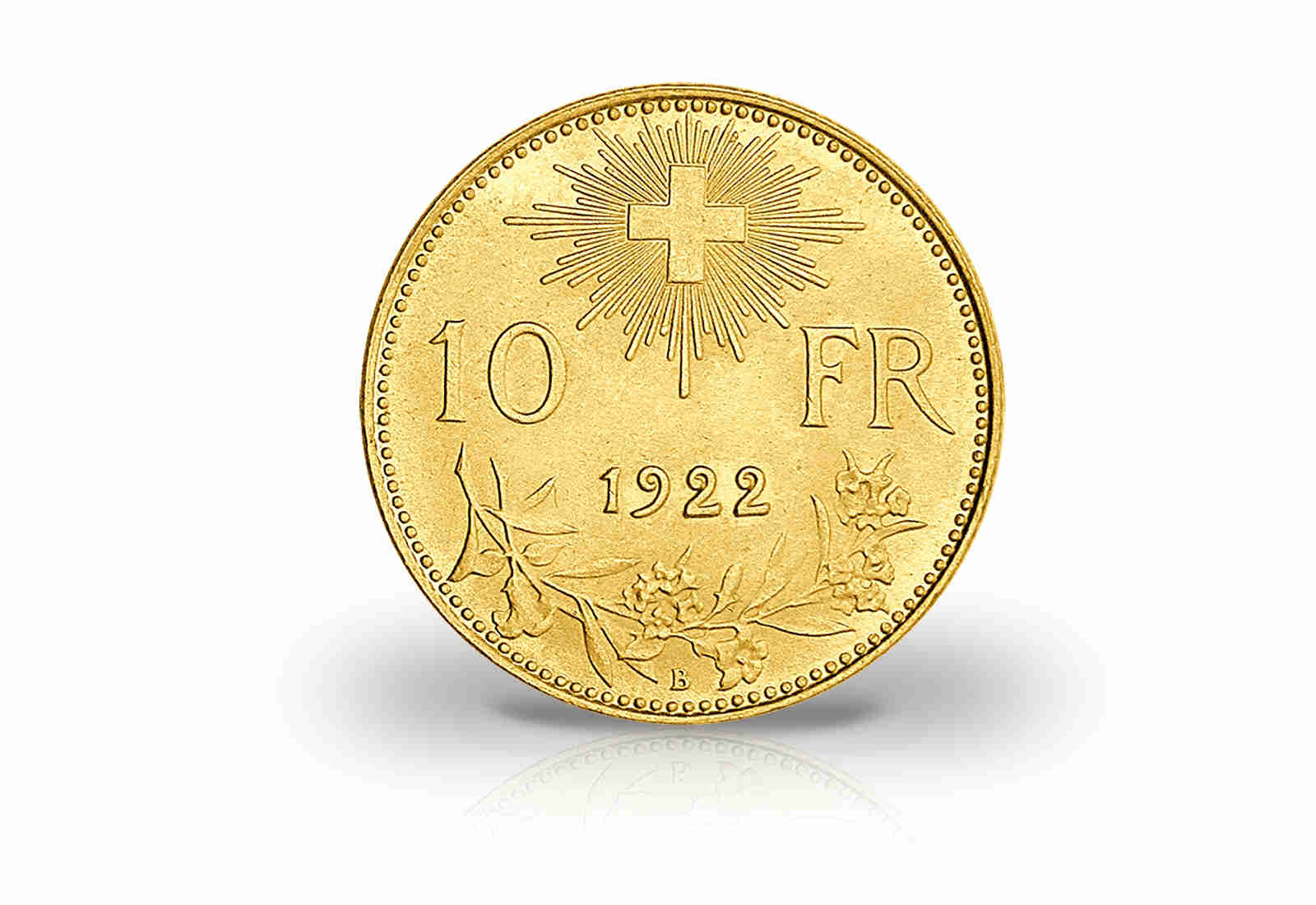10 Franken Goldmünze Schweiz Vreneli Jahrgang unserer Wahl