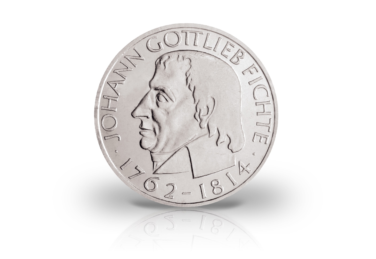 5 DM Silbermünze 1964 BRD Johann Gottlieb Fichte PP Jaeger-Nr. 393