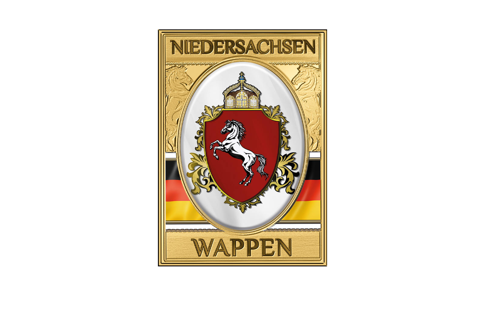 Goldmünze 999/1000 Gold Wappen Niedersachsen
