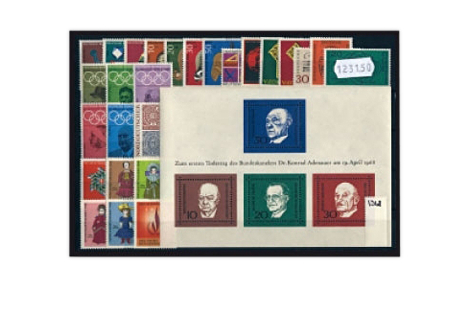 Briefmarken BRD Jahrgang 1968 Michel-Nr.546-575 postfrisch