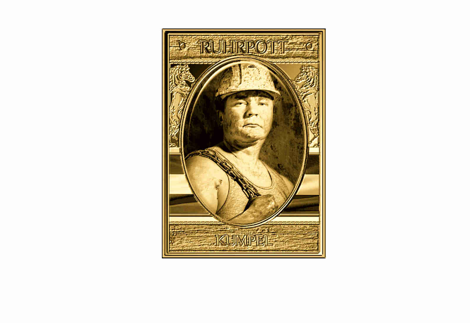 Goldbarren Kumpel - NRW Ruhrpott 999/1000 Gold