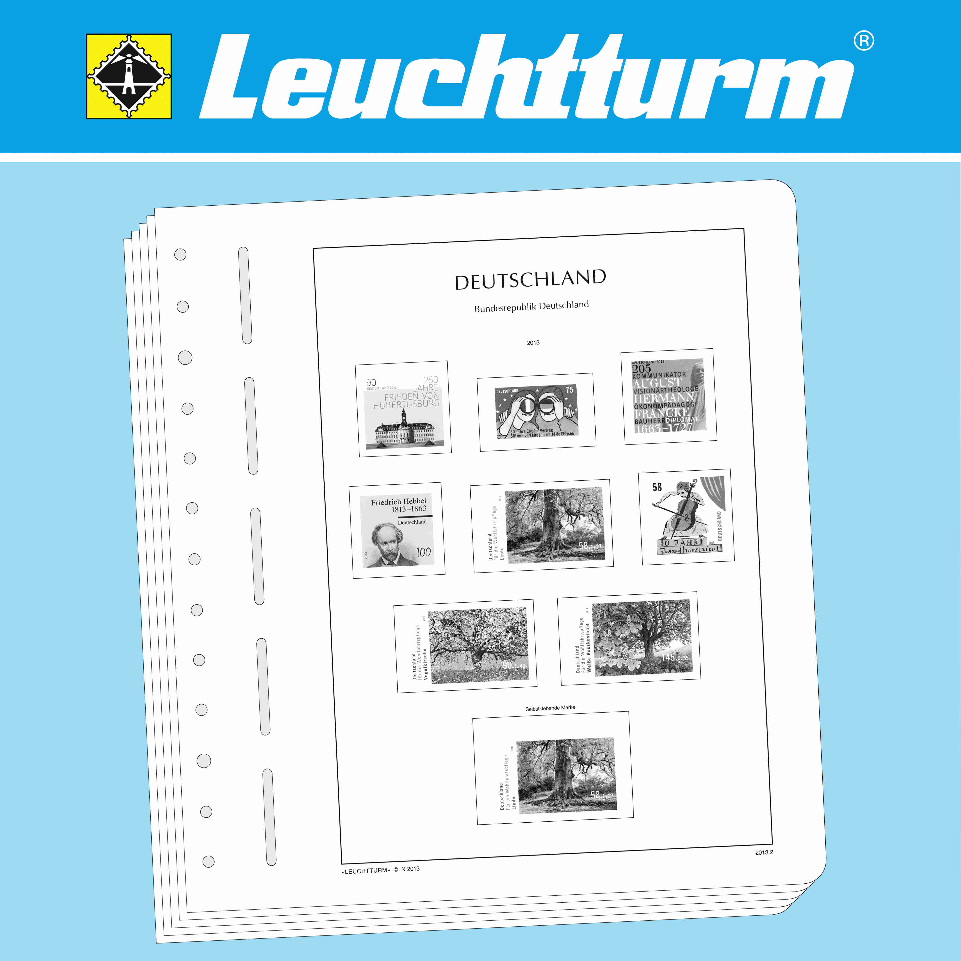 LEUCHTTURM Vordruckblätter Frankreich 1980-1985
