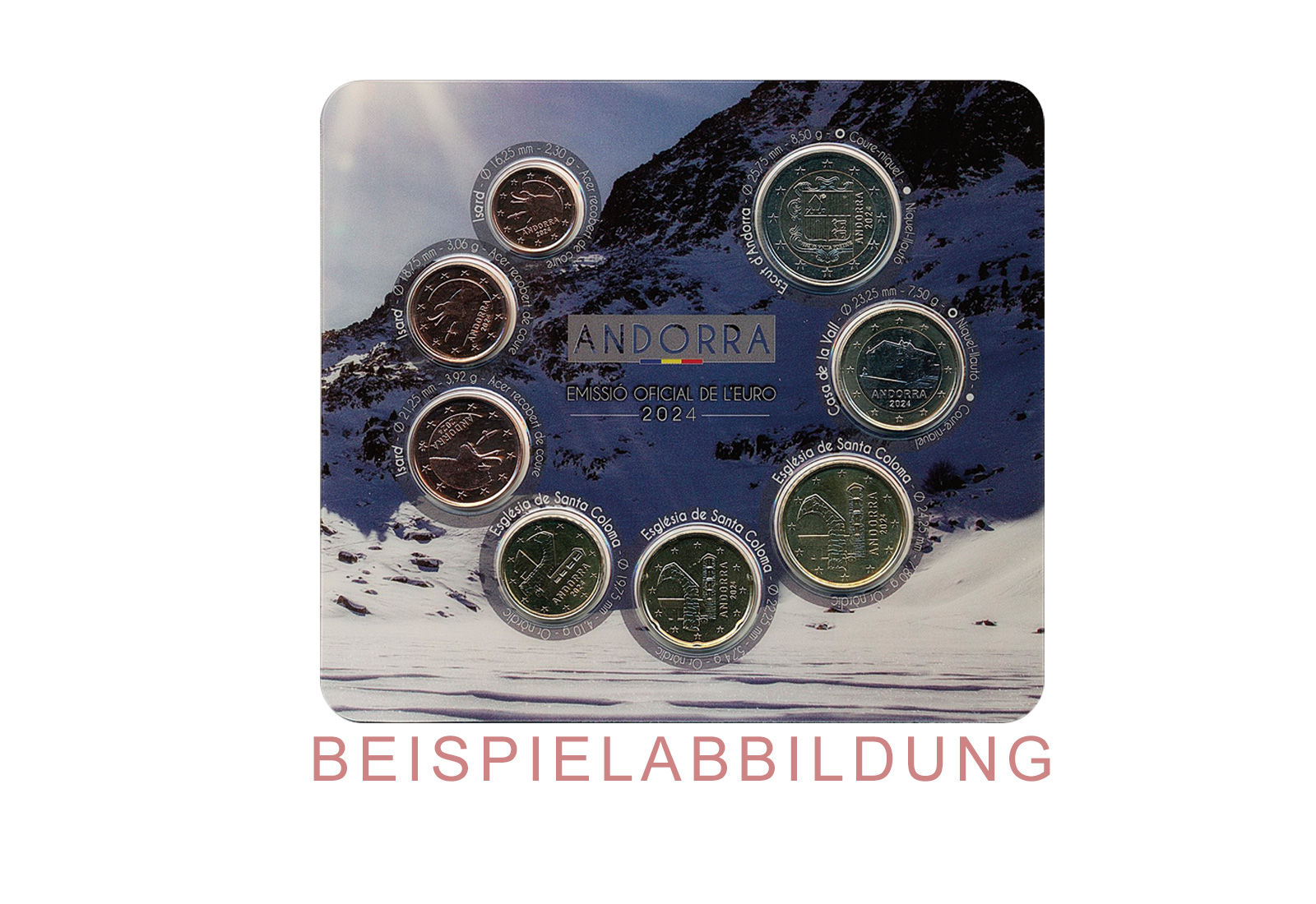 Kursmünzensatz 2025 Andorra st
