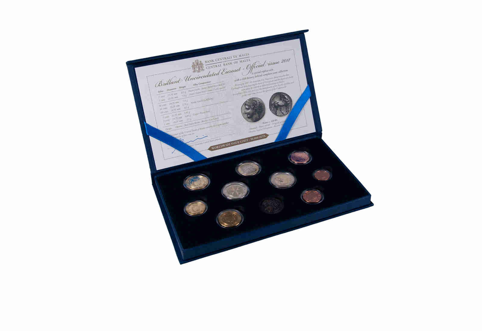 Kursmünzensatz 2011 Malta st im Blister inkl. 2 Euro Sondermünze