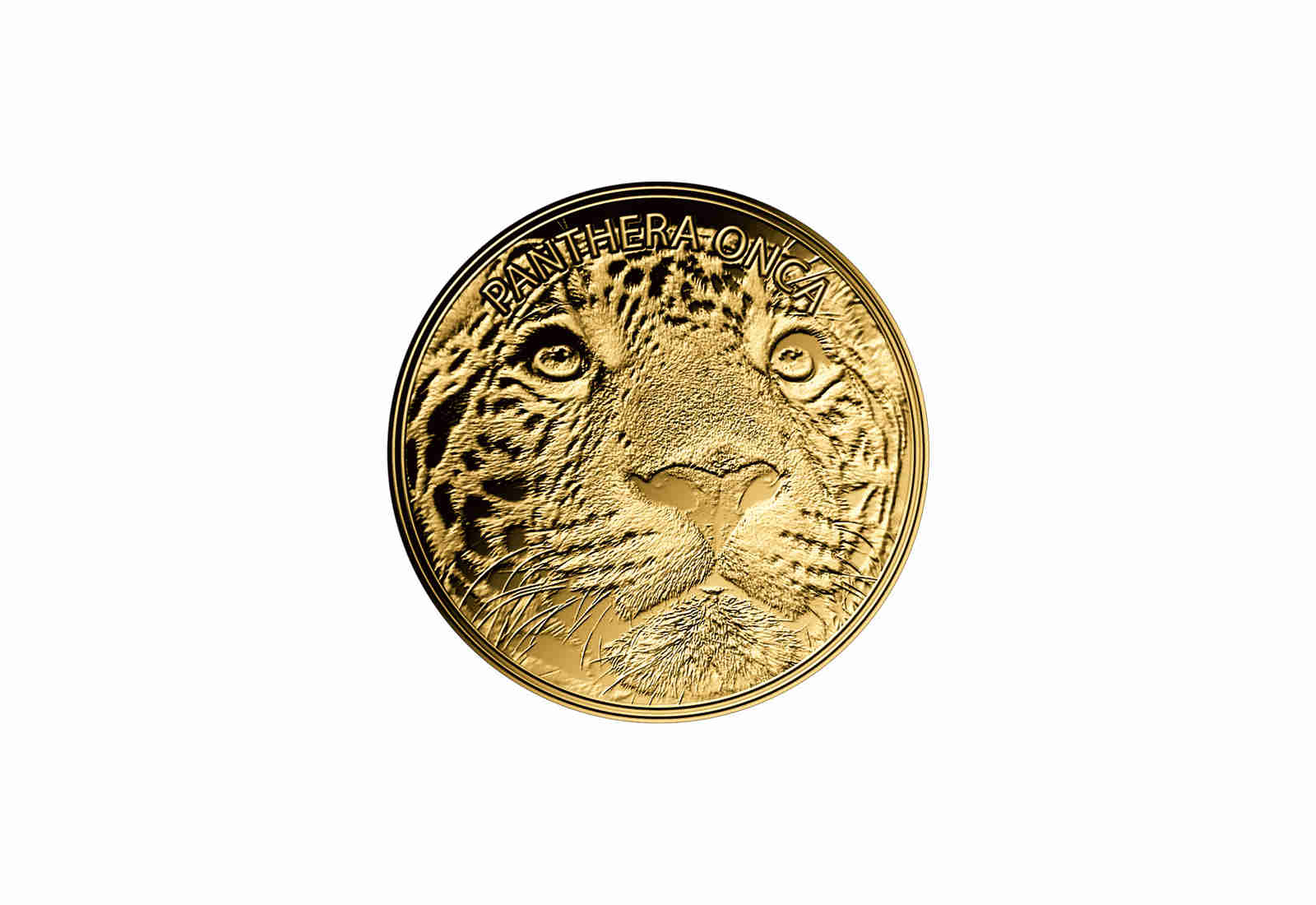 Goldmünze Motiv Jaguar 999/1000 Gold Geschenk