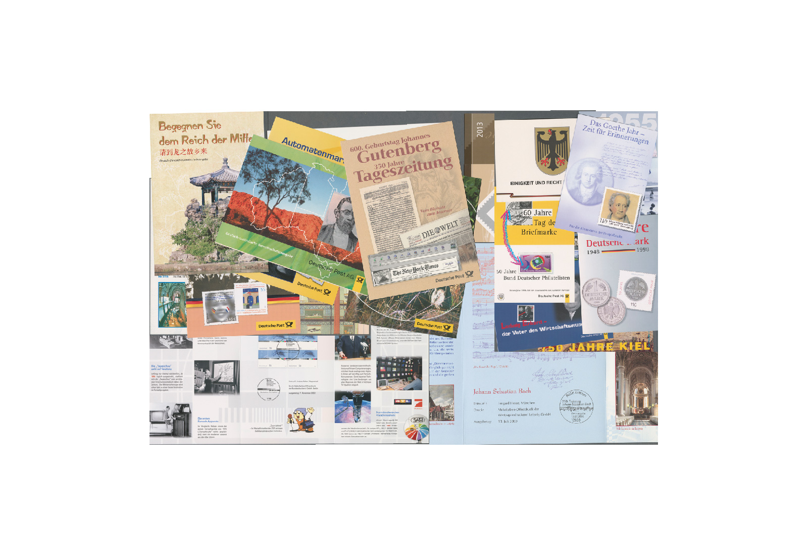 Erinnerungskarten BRD 50 verschiedene Ausgaben