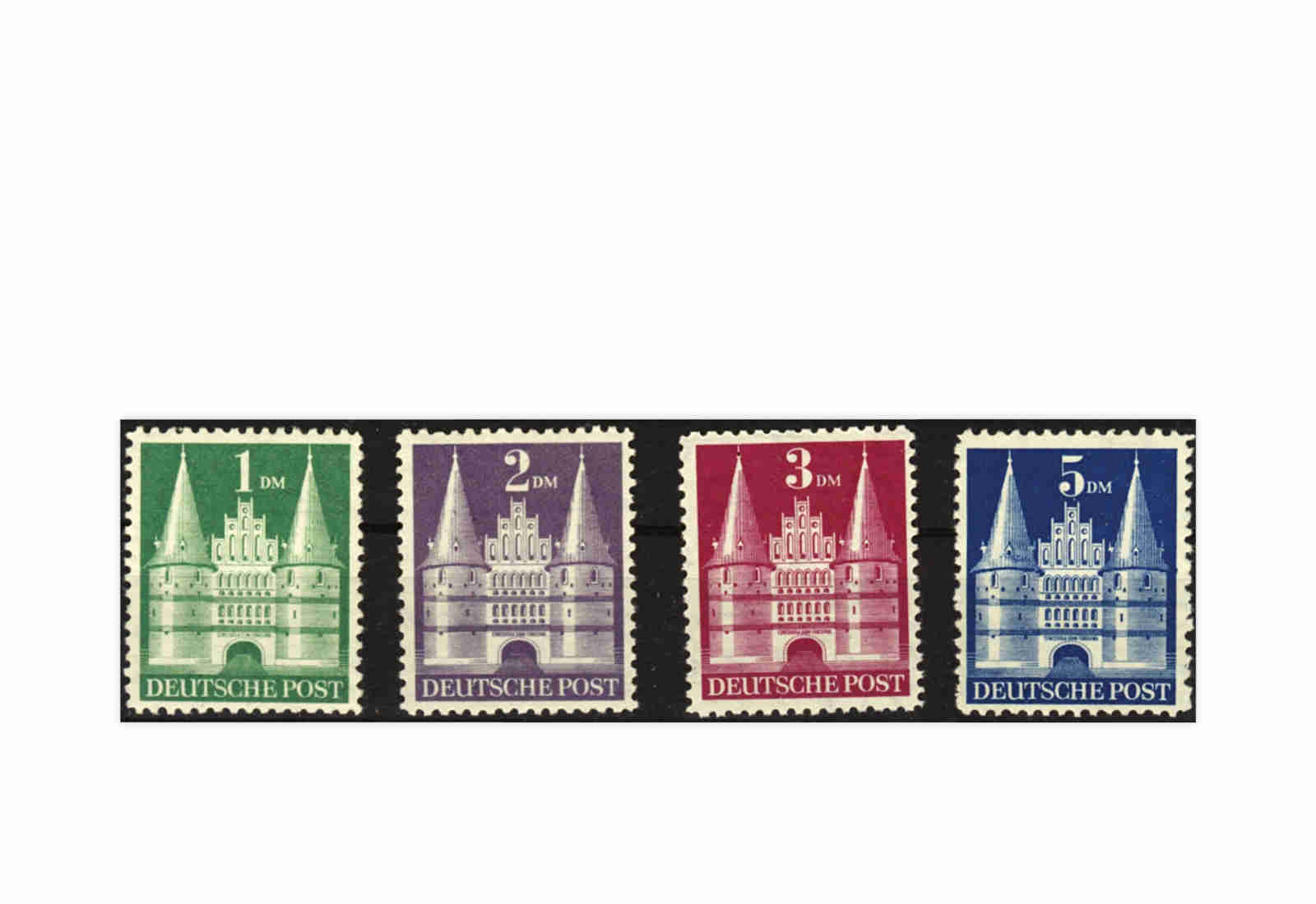 Bizone 1948 Michel-Nr. 97/100 II wg gestempelt