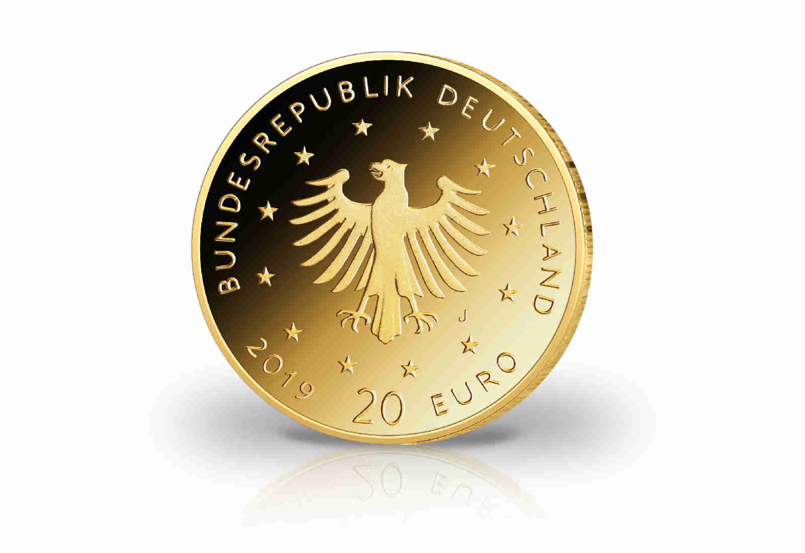 20 Euro 2019 Goldmünze Deutschland Wanderfalke Prägestätte unserer Wahl