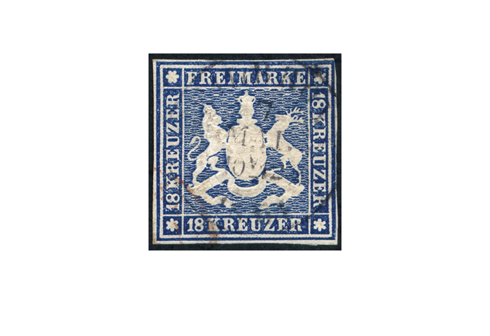 Briefmarke Altdeutschland Württemberg Freimarke 1860 Michel-Nr. 15 gestempelt geprüft