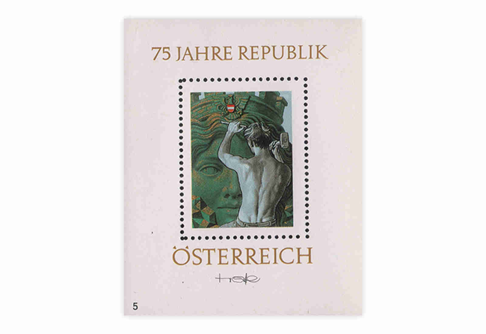 Österreich Kosel-Block 1993 -75 Jahre Republik 'Athene'