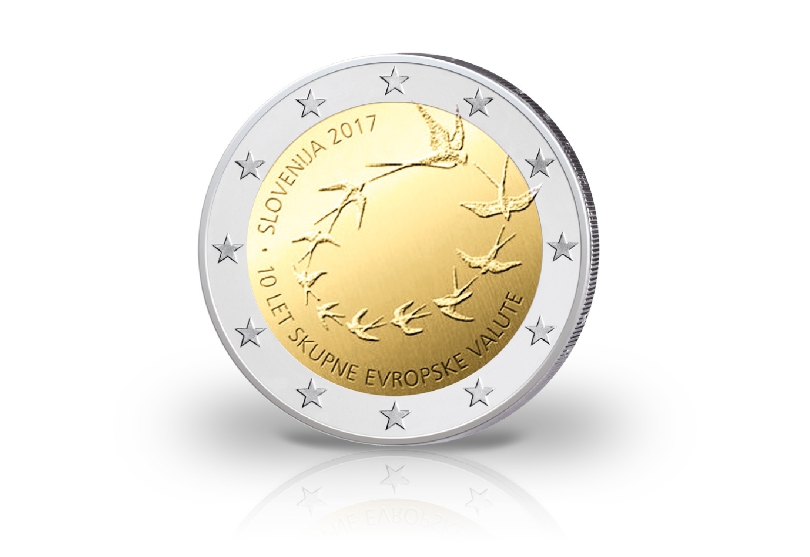 2 Euro 2017 Slowenien 10 Jahre Euroeinführung