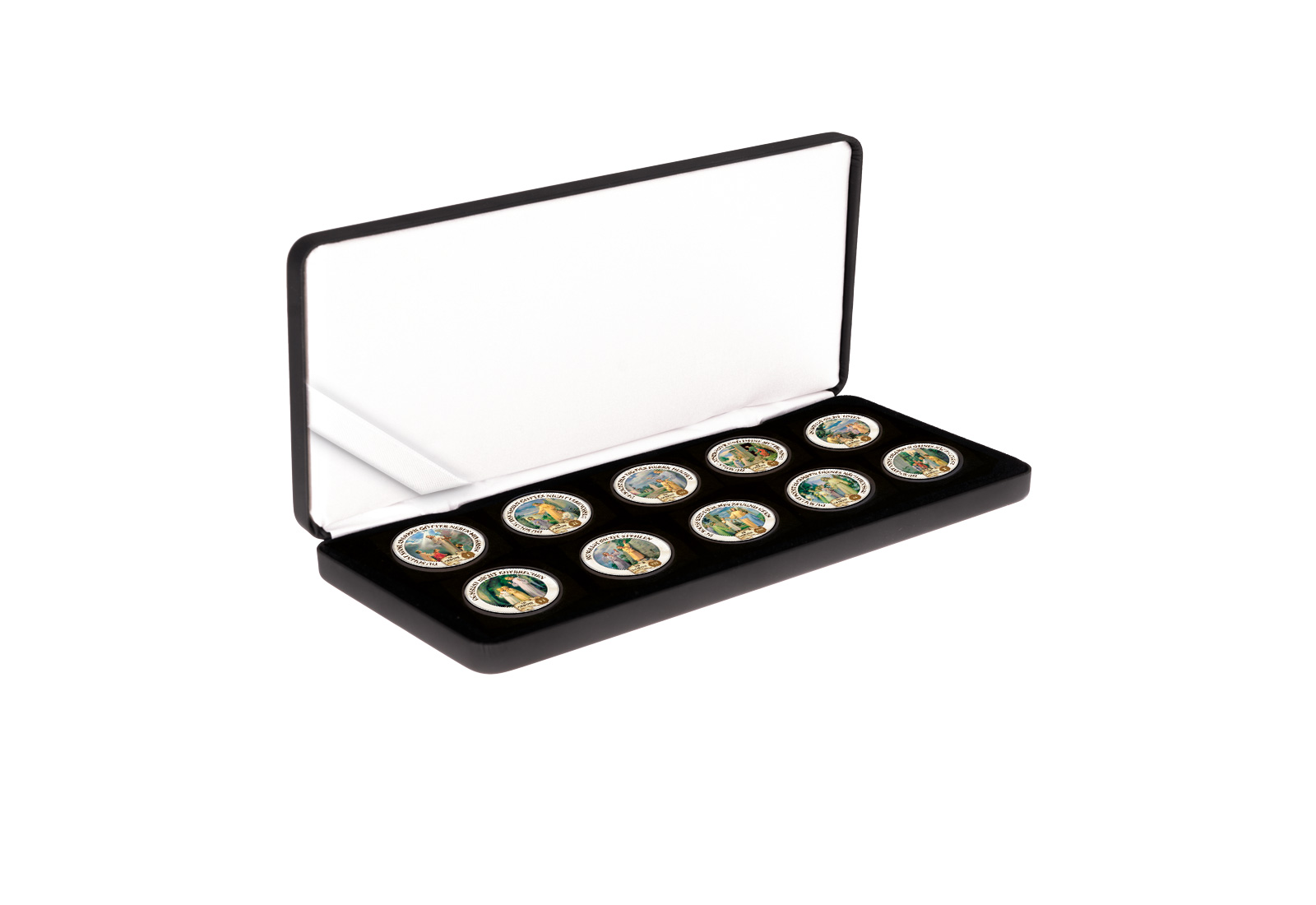 500 Jahre Fertigstellung Sixtinischen Kapelle 10er Kollektion mit Farbmotiv im Etui inkl. Zertifikat