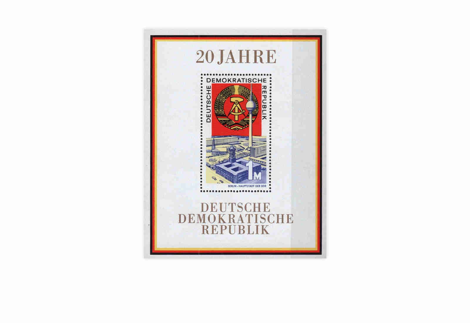 DDR Block 28 20 Jahre DDR 1969 postfrisch