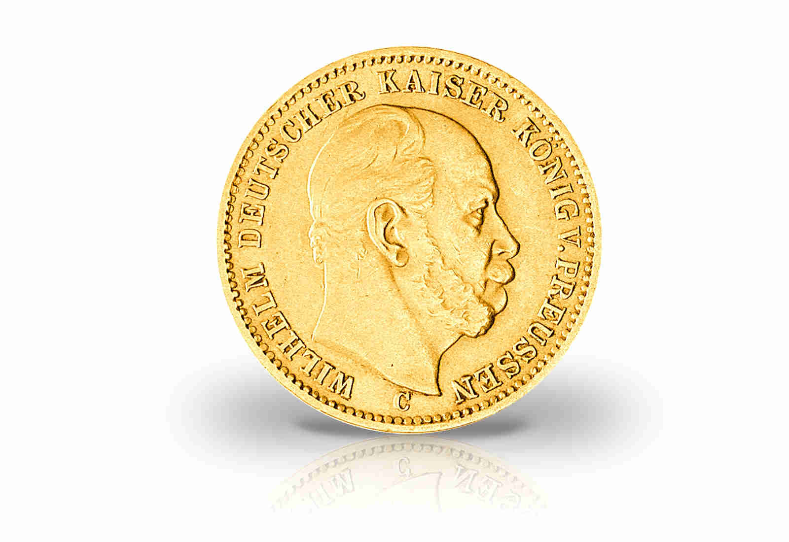 20 Mark Goldmünze 1871-1873 Deutsches Kaiserreich Preußen Kaiser Wilhelm I. Jaeger-Nr. 243