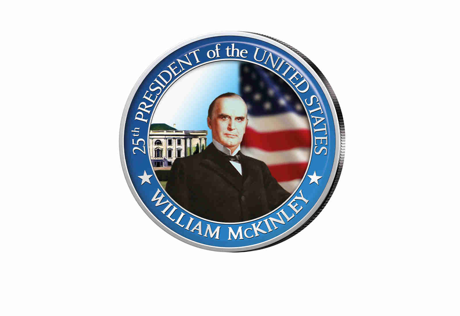½ Kennedy-Dollar USA mit Farbapplikation William McKinley Serie: Presidents of the US