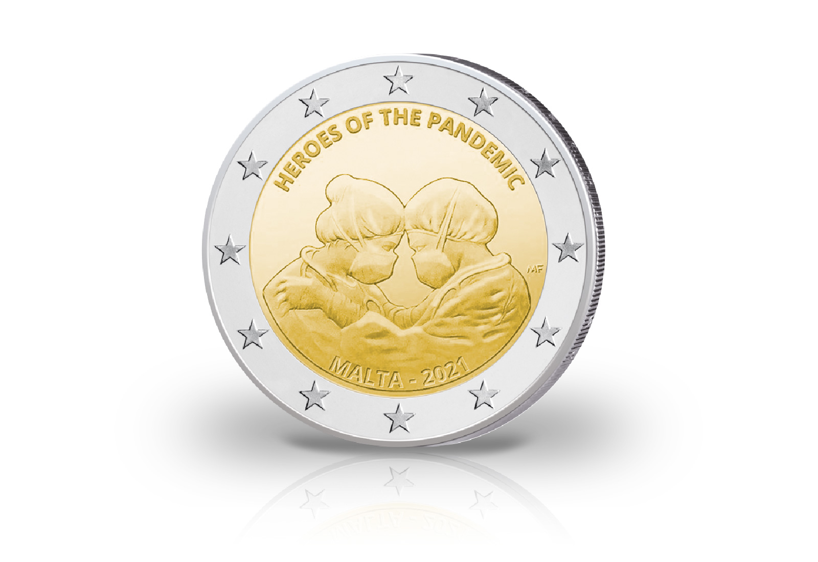 2 Euro 2021 Malta Helden der Pandemie