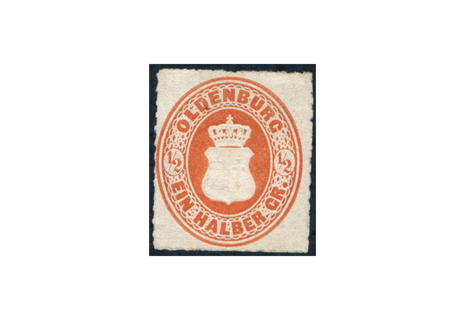 Oldenburg Freimarke 1862 Michel Nr. 16 Falz