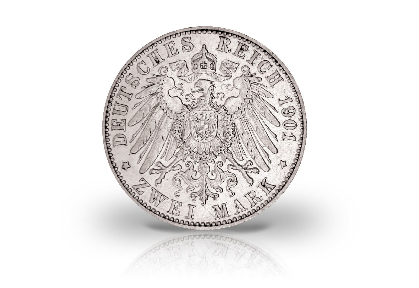 2 Mark 1901 Deutsches Kaiserreich Preußen 200 Jahre Königreich Jaeger-Nr. 105