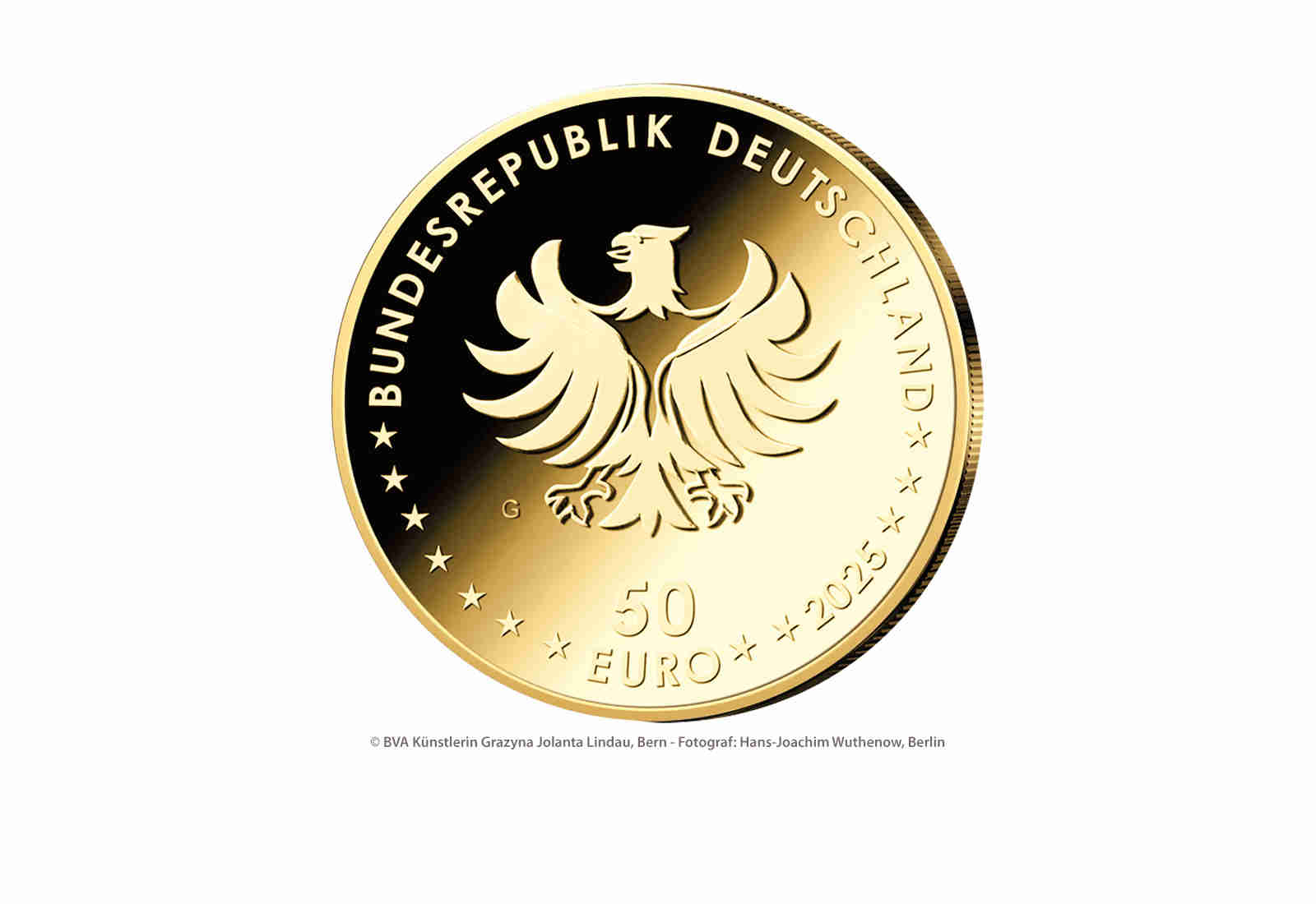 50 Euro 2025 Deutschland Gold Gesundheit Prägestätte G (Karlsruhe)