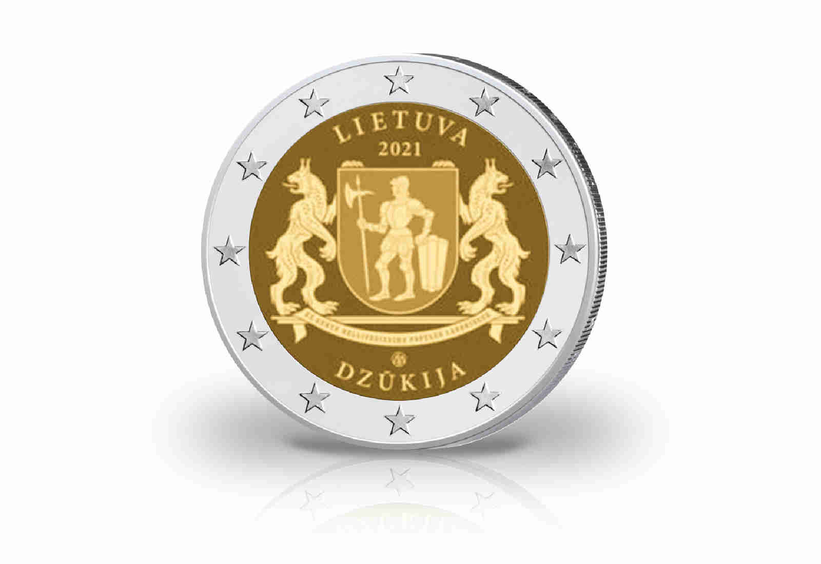 2 Euro 2021 Litauen Ethnographische Region Dzukija
