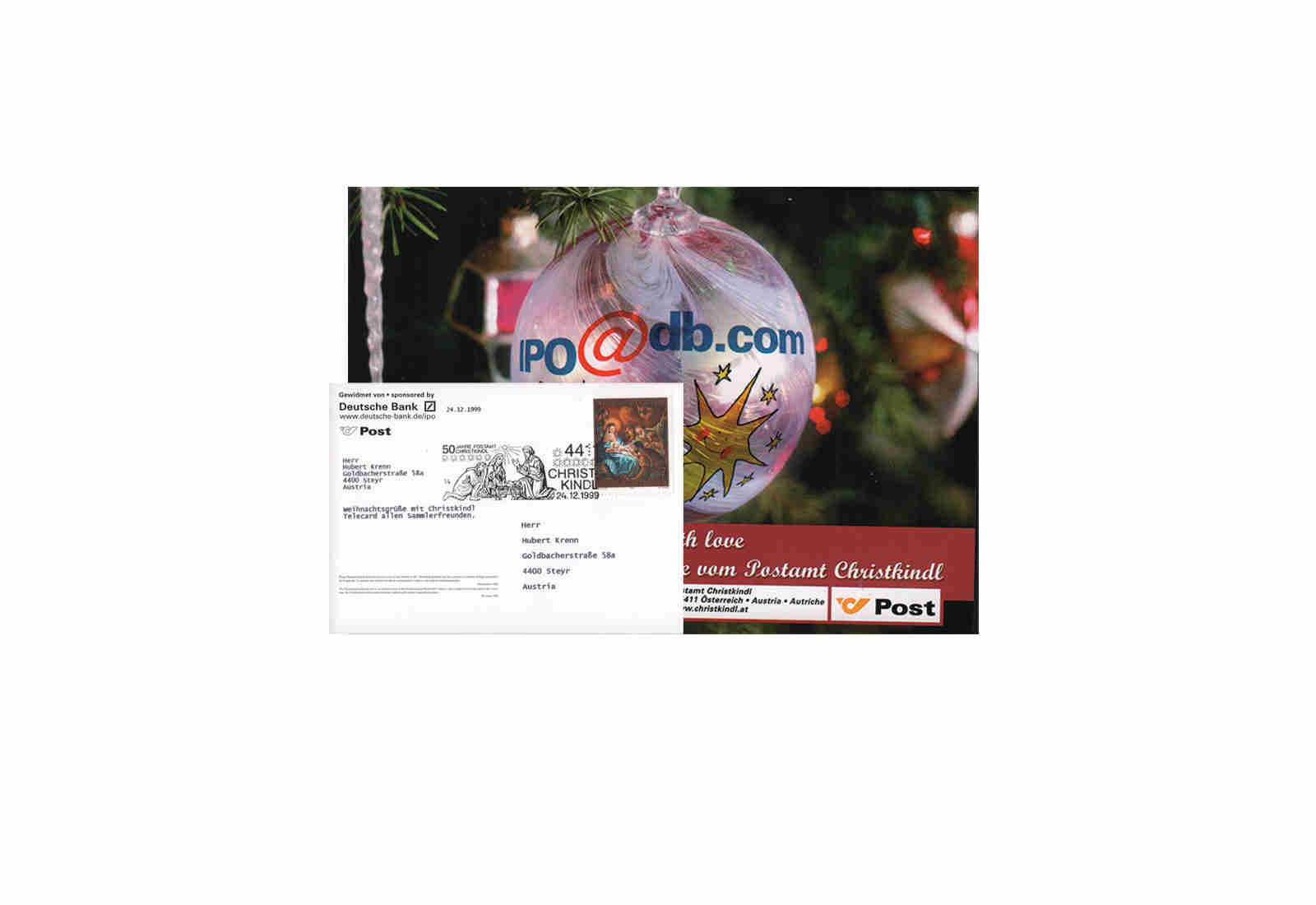 Österreich Internet-X-Mas-Card 1999/2000 (Motiv B)