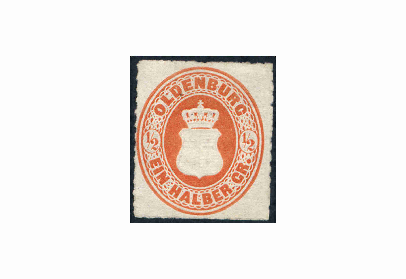Oldenburg Freimarke 1862 Michel Nr. 16 Falz