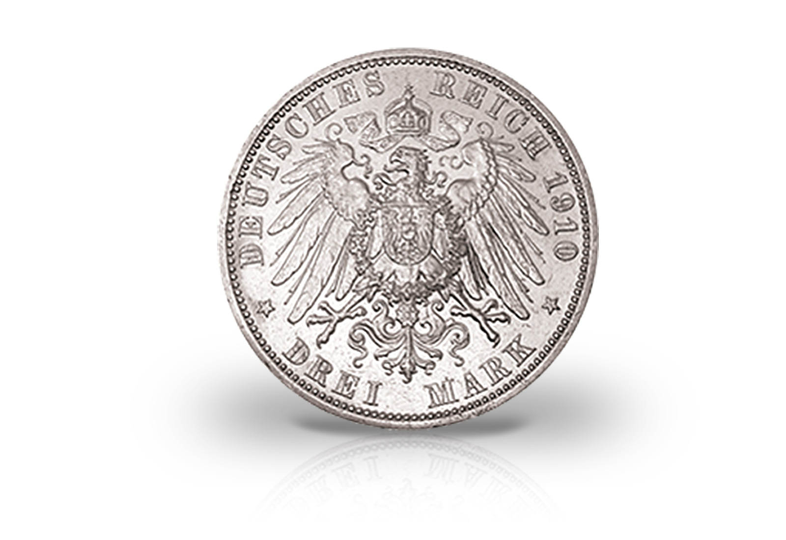 3 Mark 1910 Deutsches Kaiserreich Hessen Ernst Ludwig Jaeger-Nr. 76