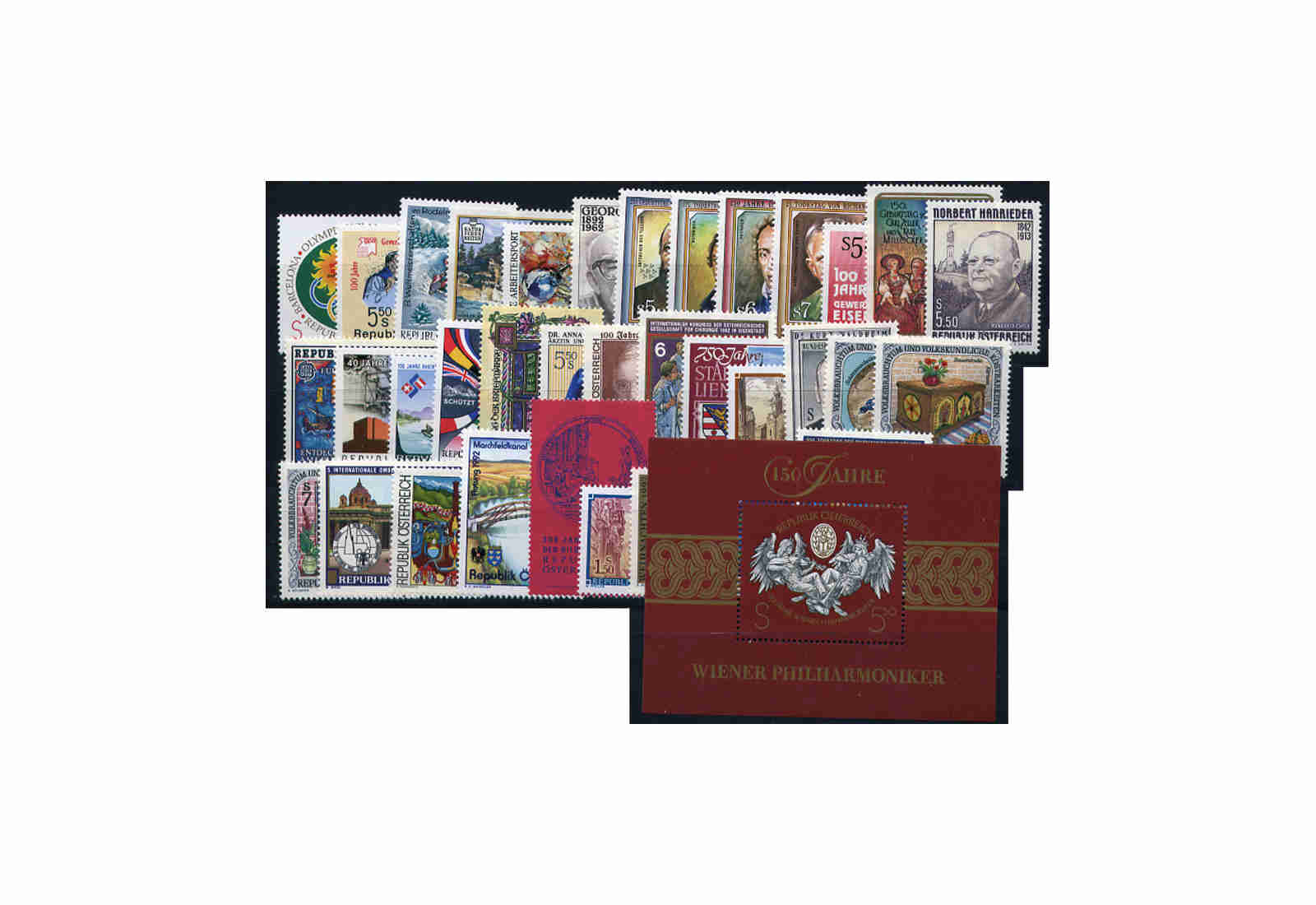Briefmarken Österreich Jahrgang 1992 Michel-Nr. 2048-2083 postfrisch