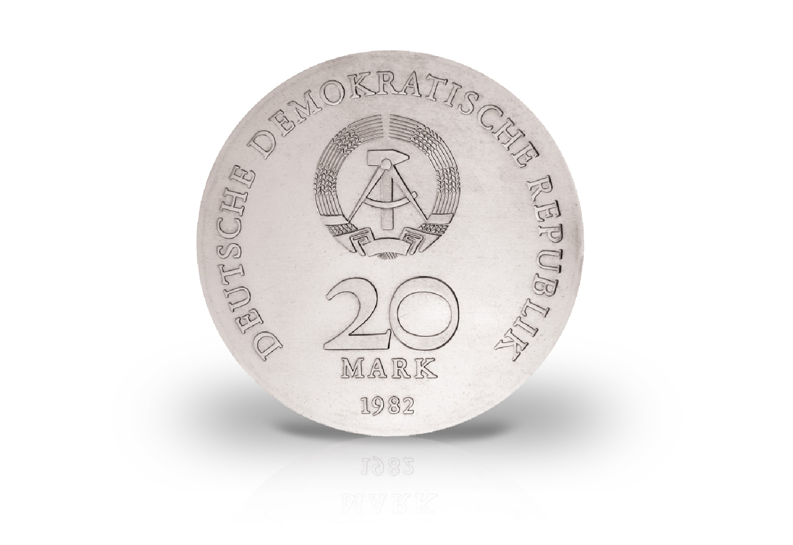 DDR 20 Mark Gedenkmünze 1982 Clara Zetkin