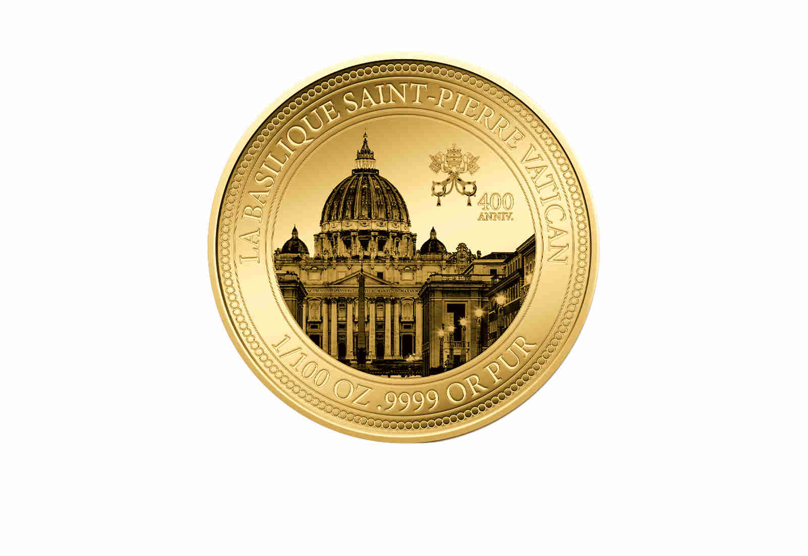 Goldmünze 400. Jahrestag der Weihe des Petersdoms